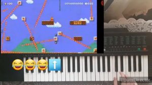 Тема из "Супер марио" на пианино!