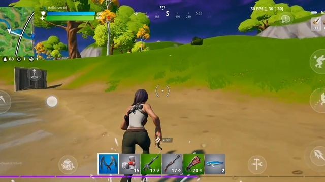 FORTNITE (Epic graphics 30fps)Honor View 20 (Kirin 980 /Mali G76mp10) смотреть онлайн