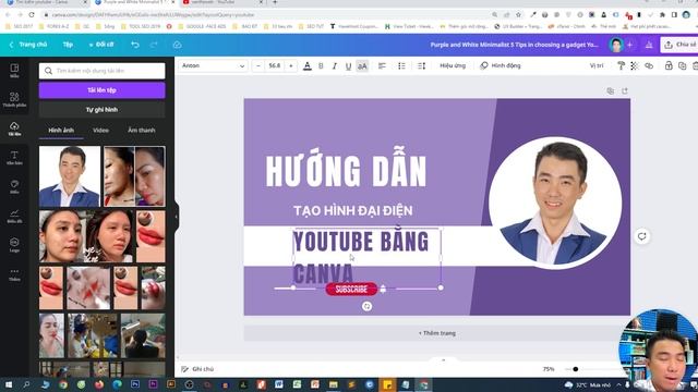 Cách tạo hình đại diện Youtube cực kì nhanh chóng với Canva смотреть онлайн