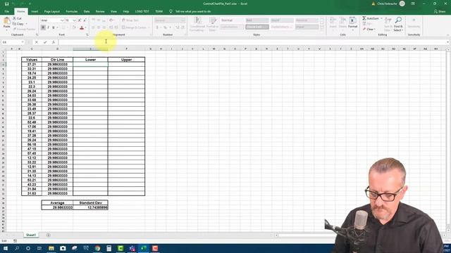 How to make a Control Chart in Excel. (Part 1) [Control Chart] [Excel] смотреть онлайн