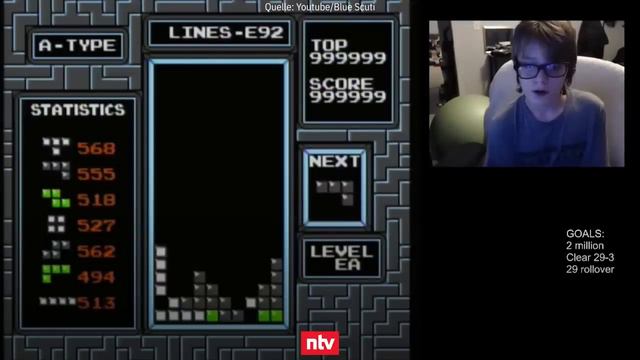 "Oh Gott!" - Tetris durchgespielt? - 13-Jähriger bringt Kultgame zum Absturz - bei Level 157 | ntv смотреть онлайн