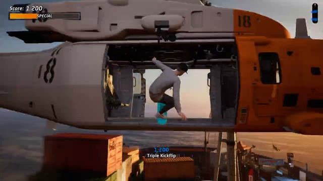 TONY HAWK'S PRO SKATER 1 + 2: Chopper Drop - All Gaps! смотреть онлайн