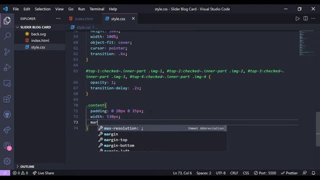 Animated Slider Blog Card using HTML & CSS | Animated Slider | смотреть онлайн