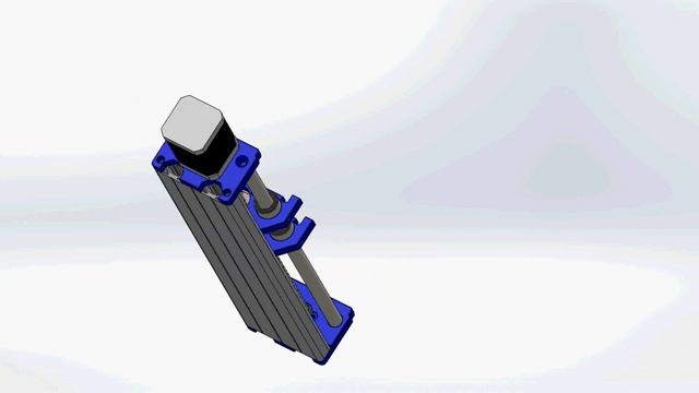 Solidworks Motion Study - Linear Actuator - Assembly & Simulator смотреть онлайн