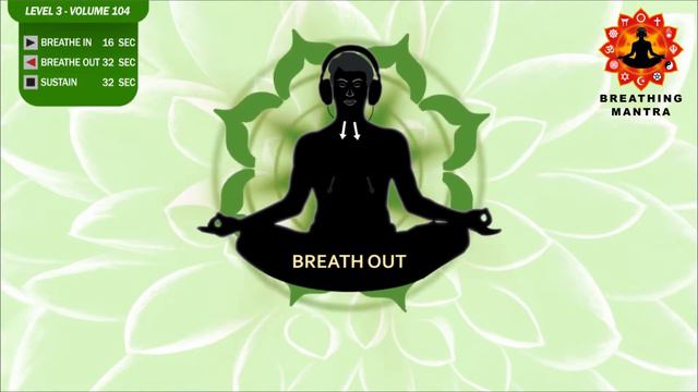 Guided Breathing Mantra (16-32-32) Pranayama Yoga Breathing Exercise Level 3 Vol 104 смотреть онлайн
