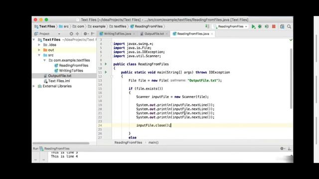 Working with files in java смотреть онлайн
