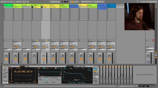 Making an Aphex Twin Type Beat. Ableton Wavetable Sound Design and Beat Making Tutorial смотреть онлайн