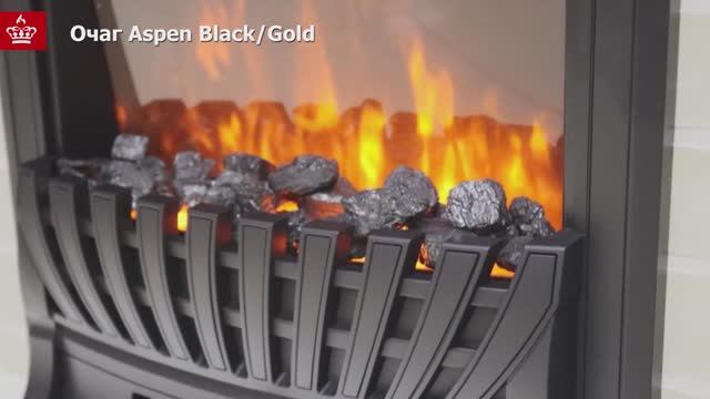 Классический очаг Royal Flame Aspen Black_Gold смотреть онлайн