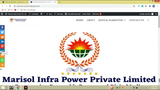 How to Add Social Share Icon to a WordPress Website | WordPress Development Course смотреть онлайн