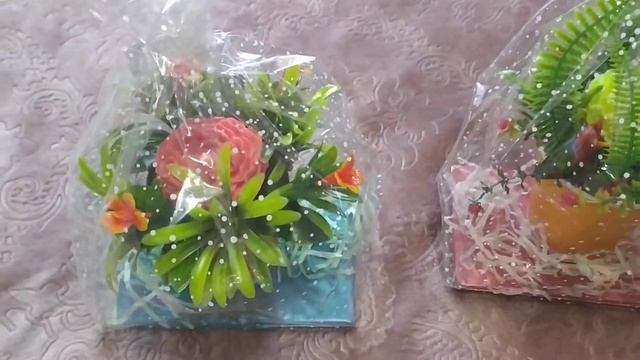 Букетики из МЫЛА . МОИ РАБОТЫ! смотреть онлайн