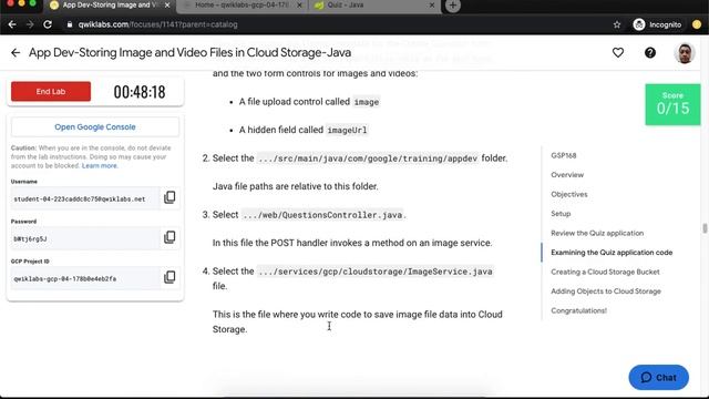 Qwiklabs App Dev Storing Image and Video Files in Cloud Storage Java GSP168 смотреть онлайн