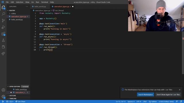 Python - Rocketry - Execution types смотреть онлайн
