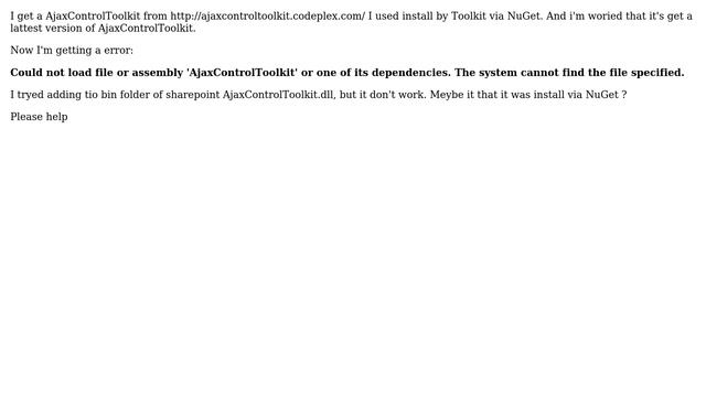 Sharepoint: Ajax Control Toolkit at Sharepoint How to install смотреть онлайн