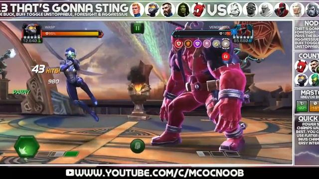 MCOC Act 8.1.3 - That's Gonna Sting, Pass The Buck, Aggressive & Buff Toggle: Unstoppable - Diablo смотреть онлайн