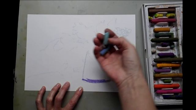 сирень масляной пастелью смотреть онлайн