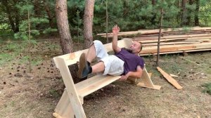 КАК СДЕЛАТЬ САМУЮ ПРОСТУЮ И УДОБНУЮ СКАМЕЙКУ из досок / СКАМЕЙКА СВОИМИ РУКАМИ