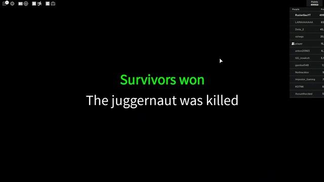 Roblox SAKTK juggernaut modee 500K points gameplay! смотреть онлайн