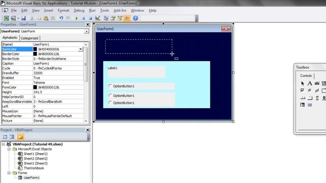Excel 2010 VBA Tutorial 49 - Userforms - Frames смотреть онлайн