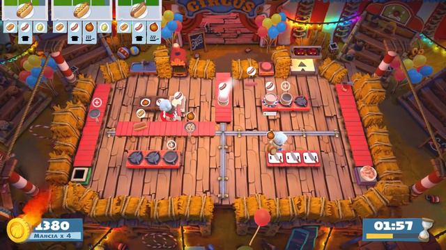 (outdated) Overcooked 2. Carnival of Chaos 2-4 | 2 players online coop 4 stars | Score: 2832 смотреть онлайн
