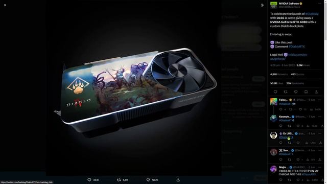 Win an RTX 4080 with Limited Edition Diablo IV Backplate! NVIDIA's Epic Giveaway Revealed! смотреть онлайн