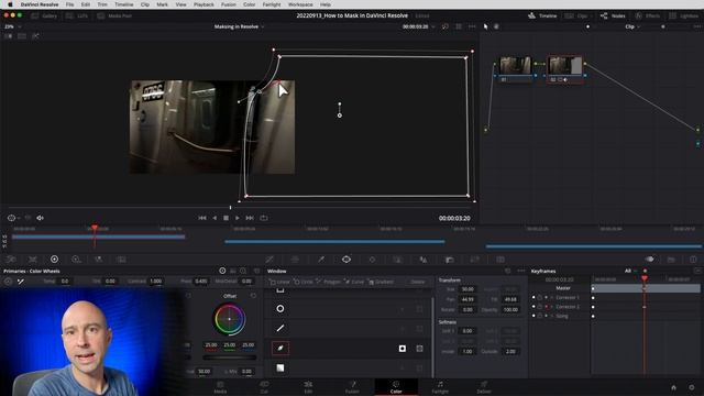 Quick EASY Mask Transition | How to Use Masking in DaVinci Resolve 18 Tutorial смотреть онлайн