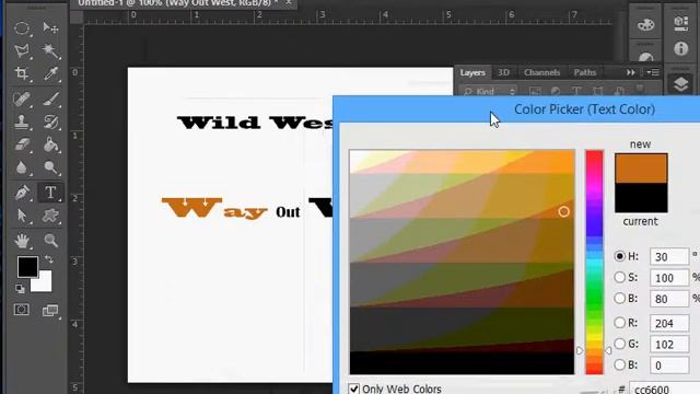 How to Add and Edit Type in Adobe Photoshop - CS5 CS6 CC Text Tutorial смотреть онлайн