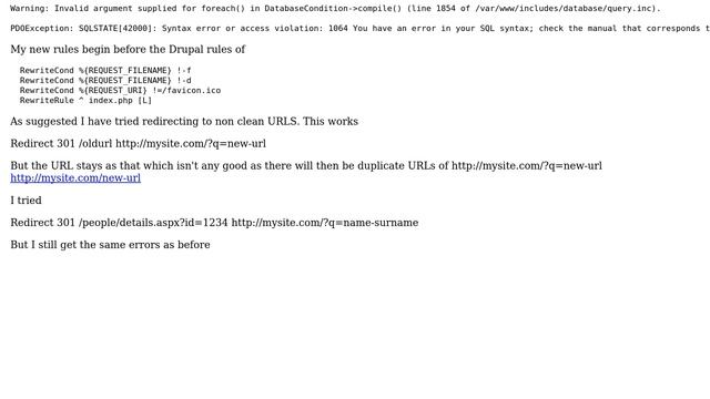 Drupal: Drupal 7 .htaccess redirects смотреть онлайн