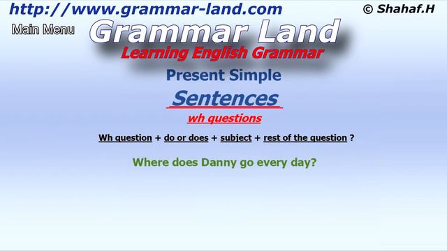 Learning English Grammar – Present Simple tense - sentences смотреть онлайн