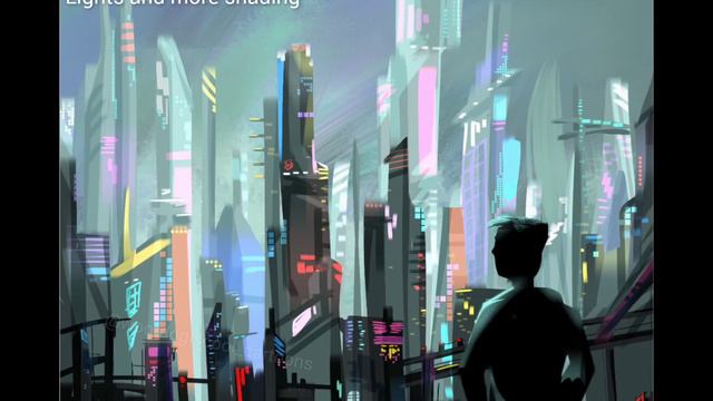 Speedpaint- dog in cyberpunk city смотреть онлайн