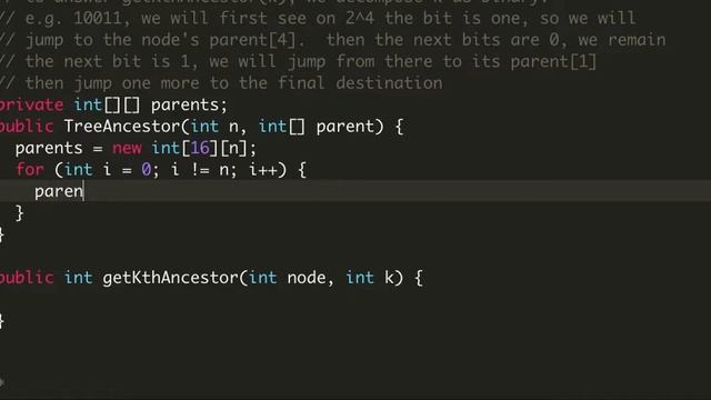 Leetcode 1483. Kth Ancestor of a Tree Node смотреть онлайн