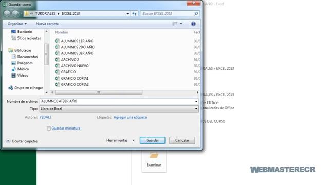 TUTORIAL EXCEL 2013 - DIFERENTES MANERAS DE GUARDAR ARCHIVOS EN EXCEL - VIDEO 5 смотреть онлайн