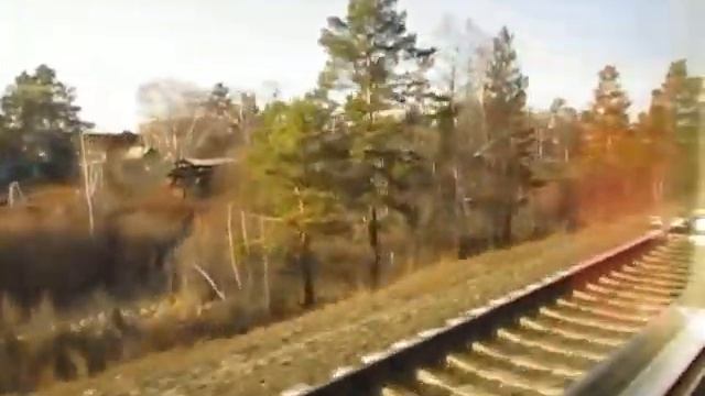 Стук колёс в электричке ЭД9МК-0166 + о.п. Турбаза смотреть онлайн