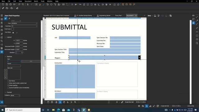 How to Create a Dropdown Form Field in Bluebeam Revu v20 смотреть онлайн