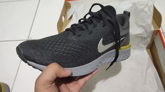 UNBOXING - NIKE ODYSSEY REACT | Black/Metallic Pewter/Thunder Grey смотреть онлайн