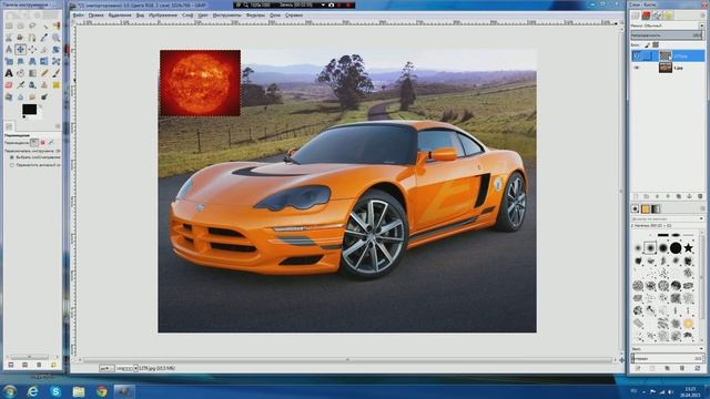 Как сделать коллаж в GIMP 2. смотреть онлайн