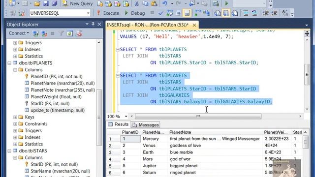 SQL 111 - SQL SERVER - LEFT JOIN смотреть онлайн