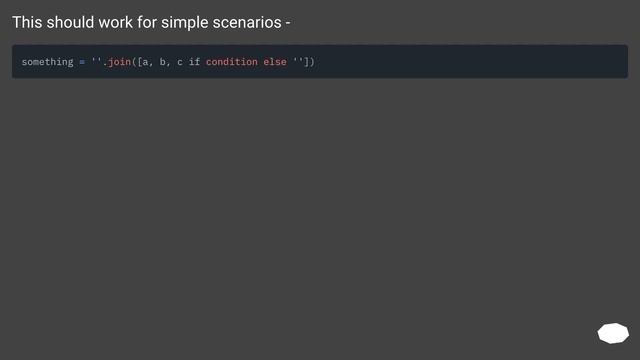 Concat string if condition, else do nothing смотреть онлайн