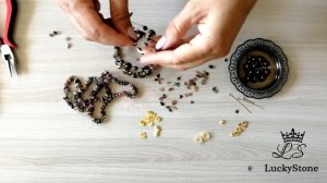 МАСТЕР-КЛАСС | БРАСЛЕТ НА МЕМОРИ ПРОВОЛОКЕ ИЗ НАТУРАЛЬНЫХ КАМНЕЙ