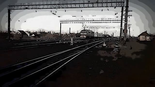 Различные поезда в движении. смотреть онлайн