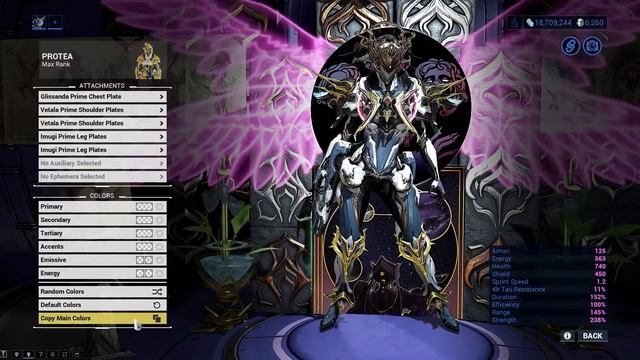 Warframe | Fashion Frame | Protea : Grand Sentry смотреть онлайн