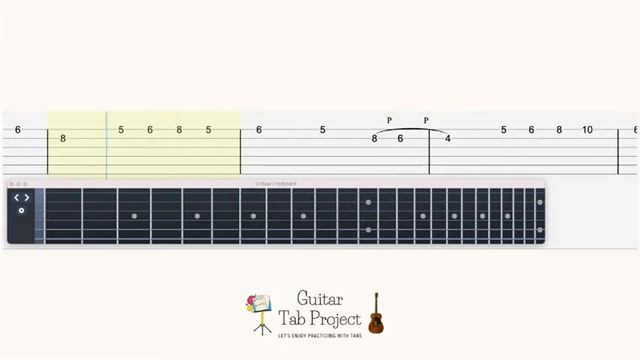 Undertale Undyne Battle theme Spear of Justice Guitar Tutorial Tabs смотреть онлайн