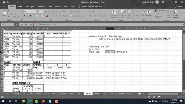 Giải bài tập Excel 15 смотреть онлайн