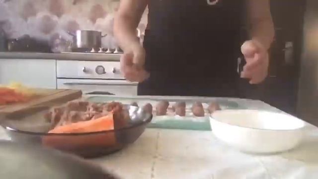 Быстрый суп с фрикадельками