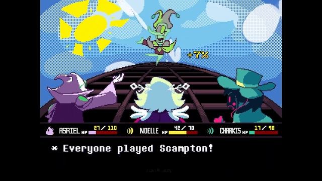 Deltarune Chapter Rewritten - Scampton The Great Fight&mercy Playthrough