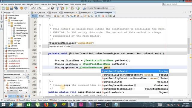 13 how to insert data into mysql database using java swing netbeans смотреть онлайн