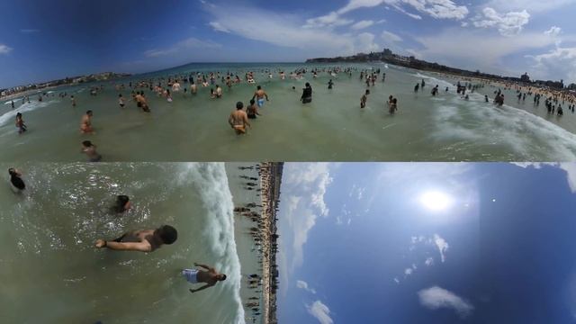 360 Video Bondi Beach Australia Day 2020 (View in full 4K) смотреть онлайн