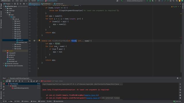 Effective Java | Item 53 | Use varargs judiciously смотреть онлайн