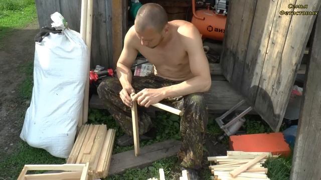 Помощницы. Пневмостеплер. Пчёлы. Стройка омшаника// Семья Фетистовых смотреть онлайн