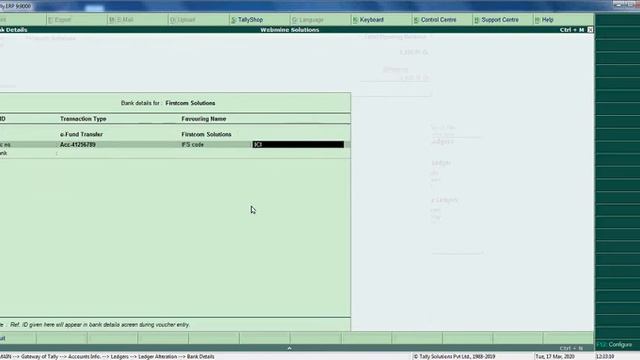 Tally Add On : Show Bank Detail in Ledger Master & Ledger Contact in Tally.ERP9 software. смотреть онлайн