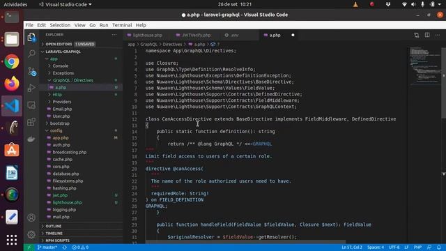CRUD usando GraphQL + Lighthouse + Laravel + Postgres + JWT 24/25 Adicinando perfis no JWT смотреть онлайн